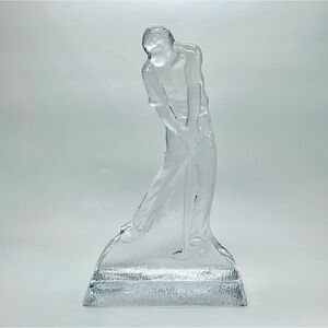 NYBRO Sweden Crystal Golfer 8" Golf‎ Award Original Sticker - RETIRED PIECE